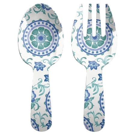 Tarhong TarHong Multicolored Melamine Artisan Salad Server 2 pc PTSS7106SFFL